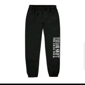 Taylor Swift Womens Black The Eras Tour Jogger Sweat Pants S
